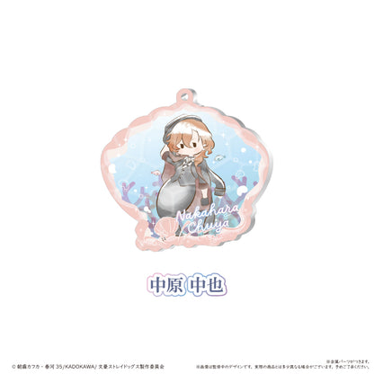 【Box/8】文豪ストレイドッグス レトロちっく貝殻キーホルダー マーメイドVer.【予約商品】