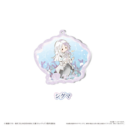 【Box/8】文豪ストレイドッグス レトロちっく貝殻キーホルダー マーメイドVer.【予約商品】