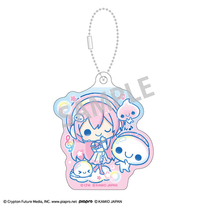 初音ミク×ぷくぷくあわわちゃん アクリルキーホルダーセット 巡音ルカ・MEIKO・KAITO【予約商品】