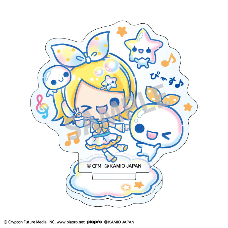 初音ミク×ぷくぷくあわわちゃん ミニアクリルスタンド 鏡音リン【予約商品】