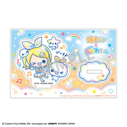 初音ミク×ぷくぷくあわわちゃん ミニアクリルスタンド 鏡音リン【予約商品】