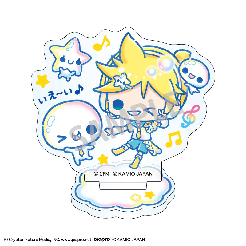 初音ミク×ぷくぷくあわわちゃん ミニアクリルスタンド 鏡音レン【予約商品】