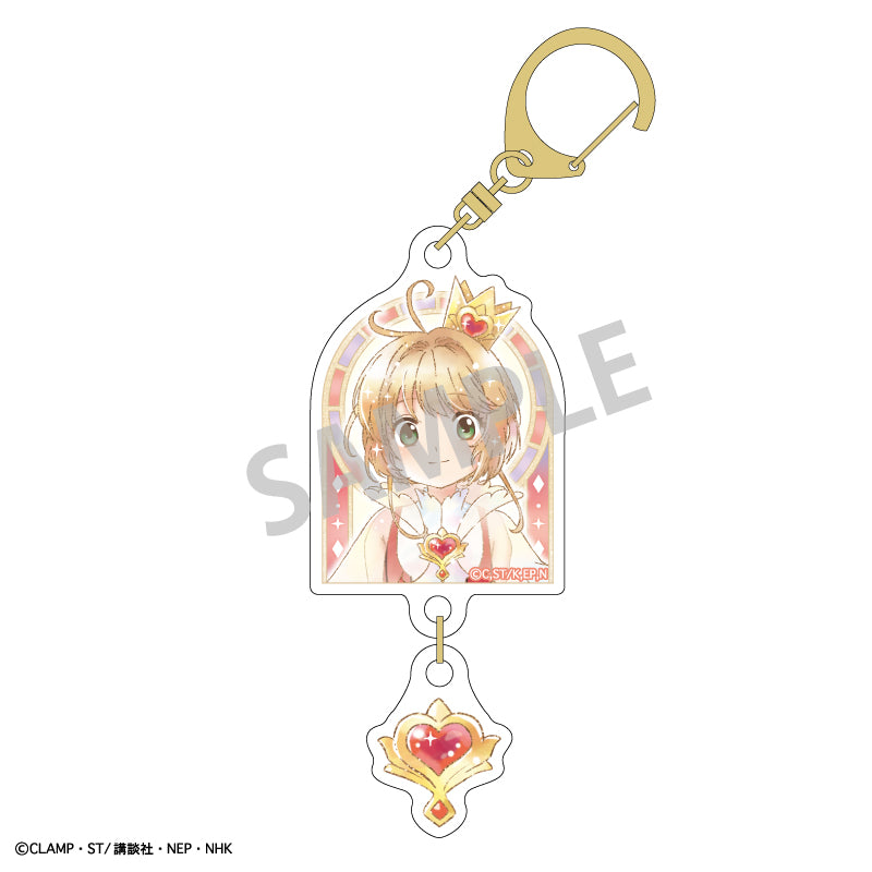 カードキャプターさくら クリアカード編 ダブルパーツアクリルキーホルダー 木之本桜B カミアニTOUCH【予約商品】