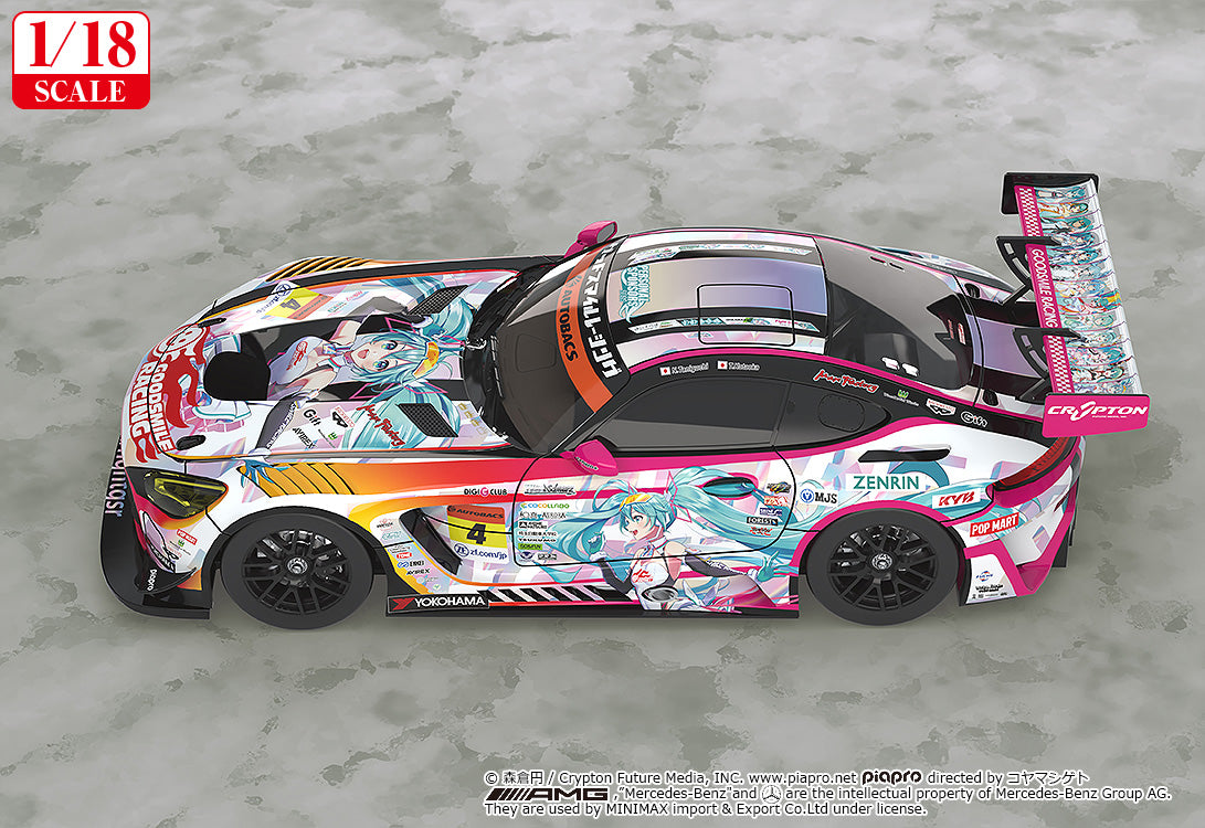 初音ミク GTプロジェクト 1/18 グッドスマイル 初音ミク AMG 2021 SUPER GT参戦100戦記念Ver.【予約商品】