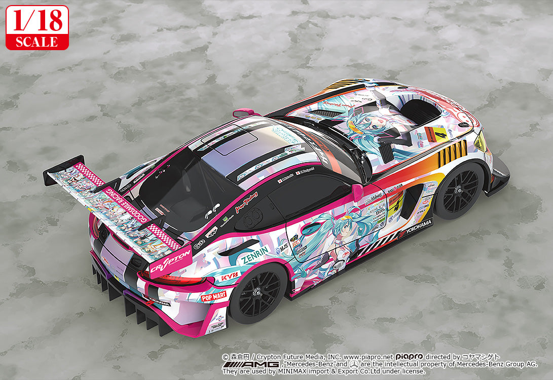 初音ミク GTプロジェクト 1/18 グッドスマイル 初音ミク AMG 2021 SUPER GT参戦100戦記念Ver.【予約商品】