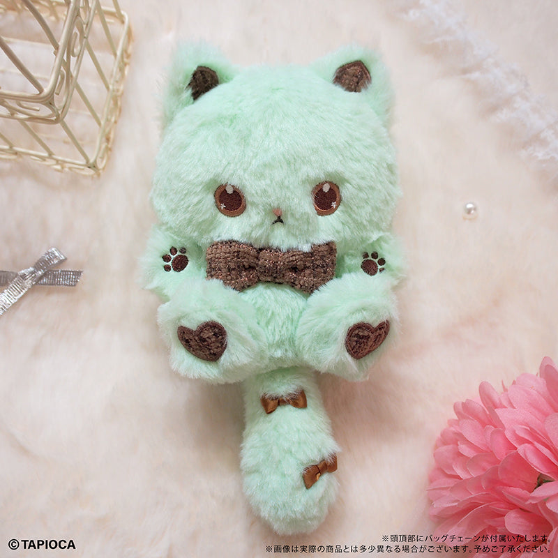 タピオカ オリジナル たぴにゃんこ ツイードリボンVer. ミント【予約商品】
