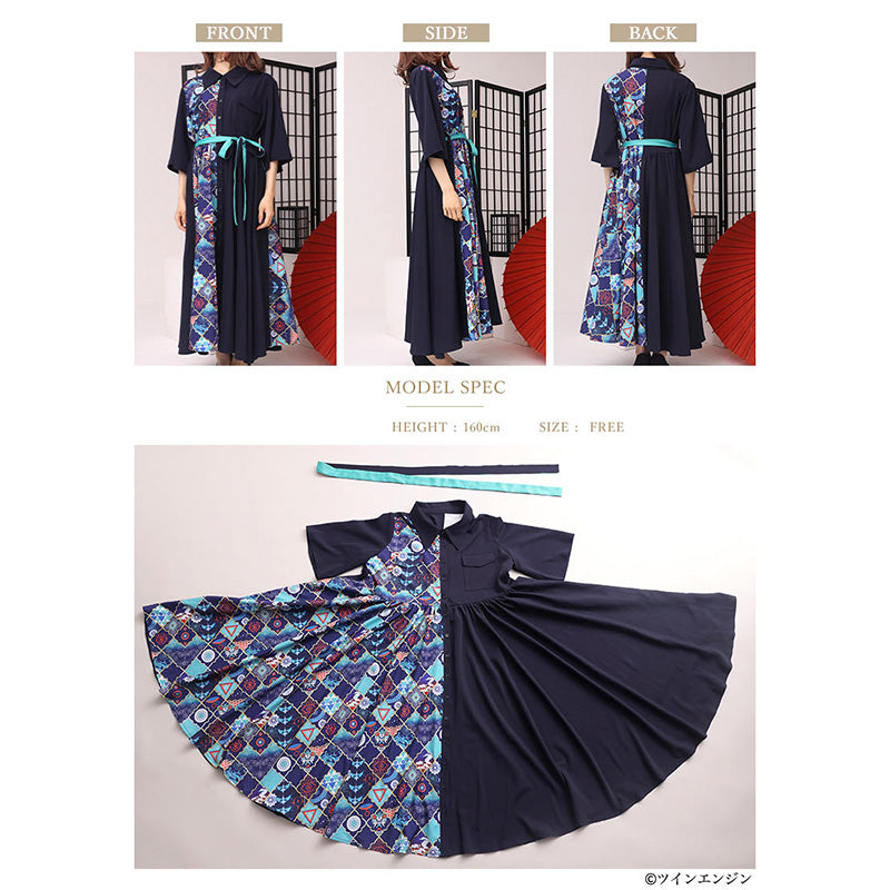 劇場版モノノ怪 第三章 蛇神×Favoriteコラボ 薬売りマキシ丈シャツワンピース【予約商品】