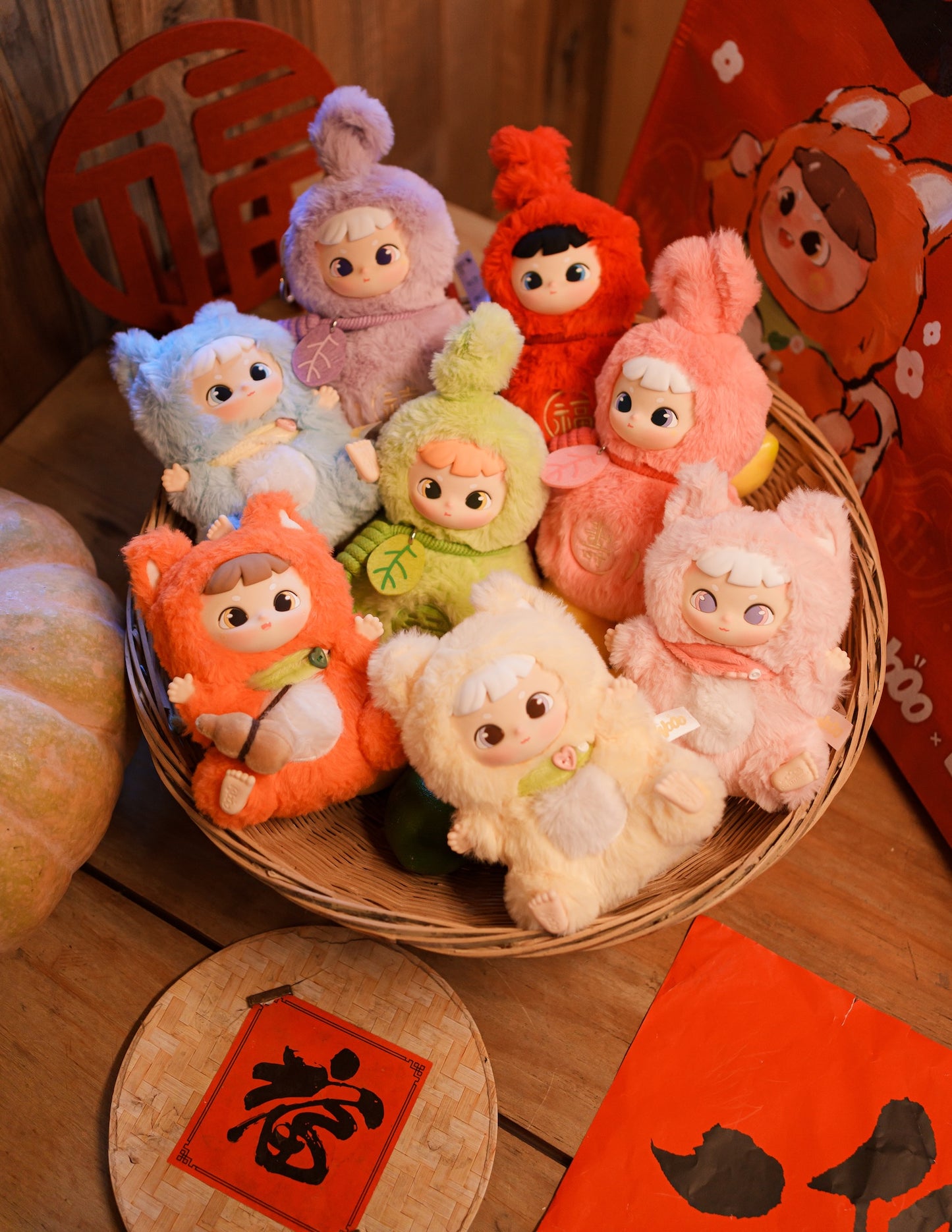 【Box/6】006_Cimmy HULUとフォックスシリーズ ぬいぐるみブラインドボックス【予約商品】