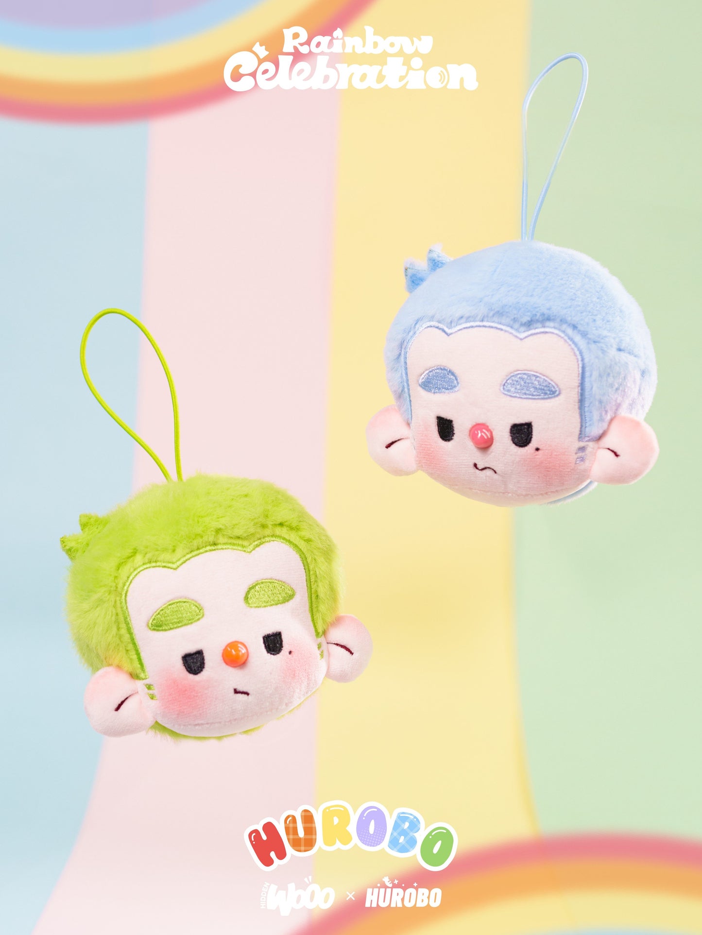 【Box/6】010_HUROBO レインボーセレブレーション ぬいぐるみペンダント【予約商品】