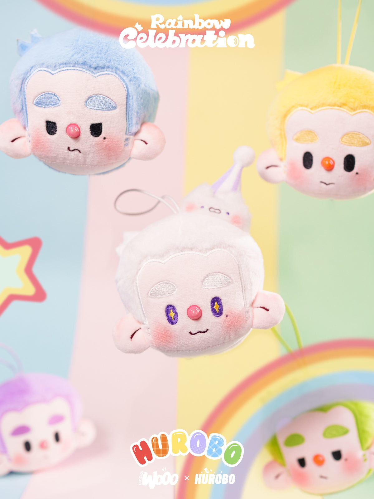 【Box/6】010_HUROBO レインボーセレブレーション ぬいぐるみペンダント【予約商品】