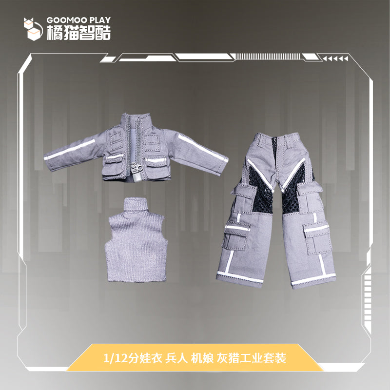 GOOMOO GM-N-002 グレーハンティングウェアセット 1/12スケール可動フィギュア用着せ替え服【予約商品】