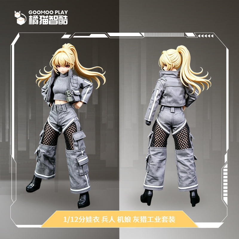 GOOMOO GM-N-002 グレーハンティングウェアセット 1/12スケール可動フィギュア用着せ替え服【予約商品】