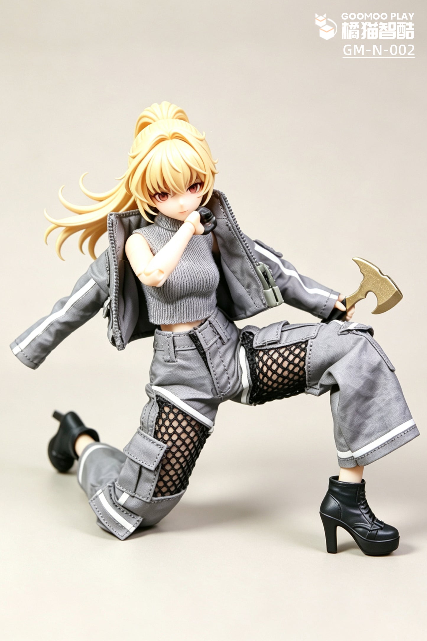 GOOMOO GM-N-002 グレーハンティングウェアセット 1/12スケール可動フィギュア用着せ替え服【予約商品】