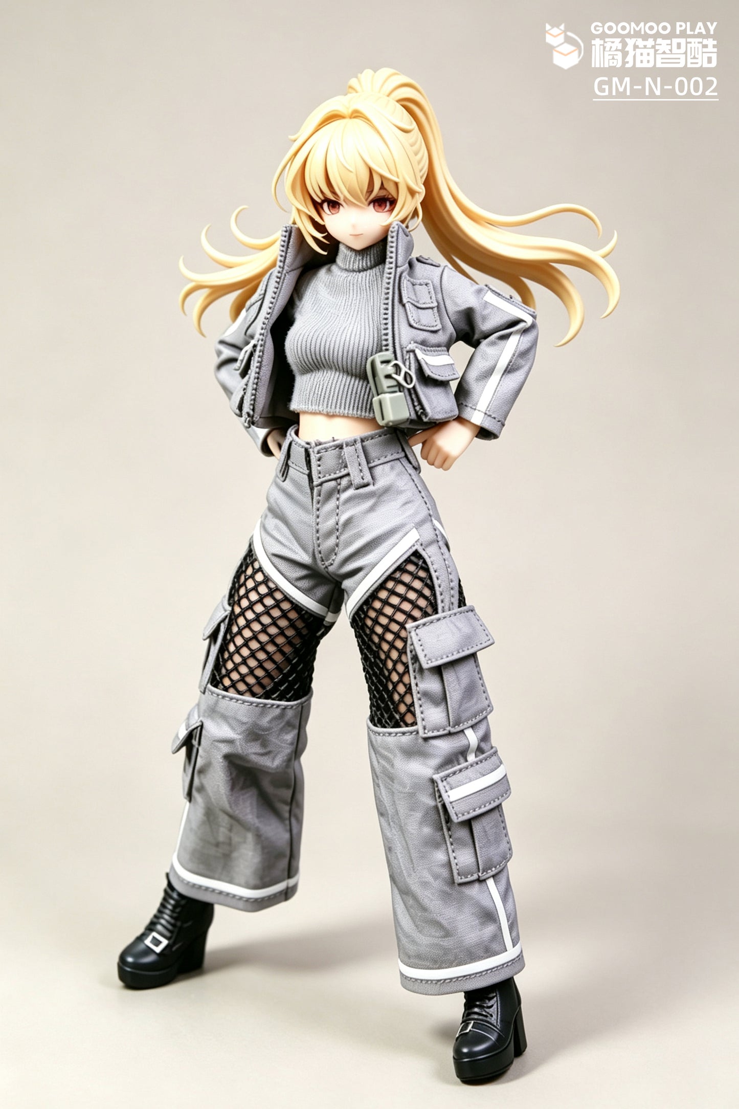 GOOMOO GM-N-002 グレーハンティングウェアセット 1/12スケール可動フィギュア用着せ替え服【予約商品】