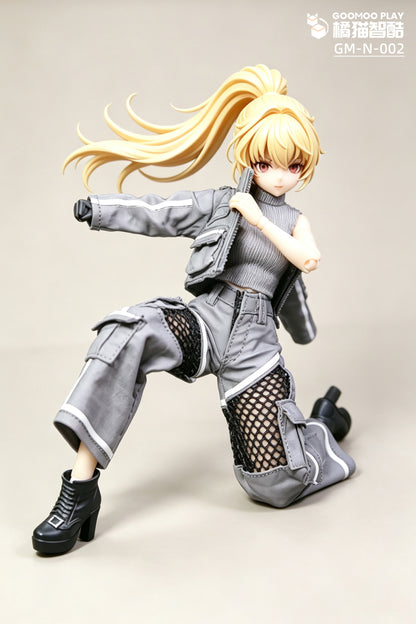 GOOMOO GM-N-002 グレーハンティングウェアセット 1/12スケール可動フィギュア用着せ替え服【予約商品】