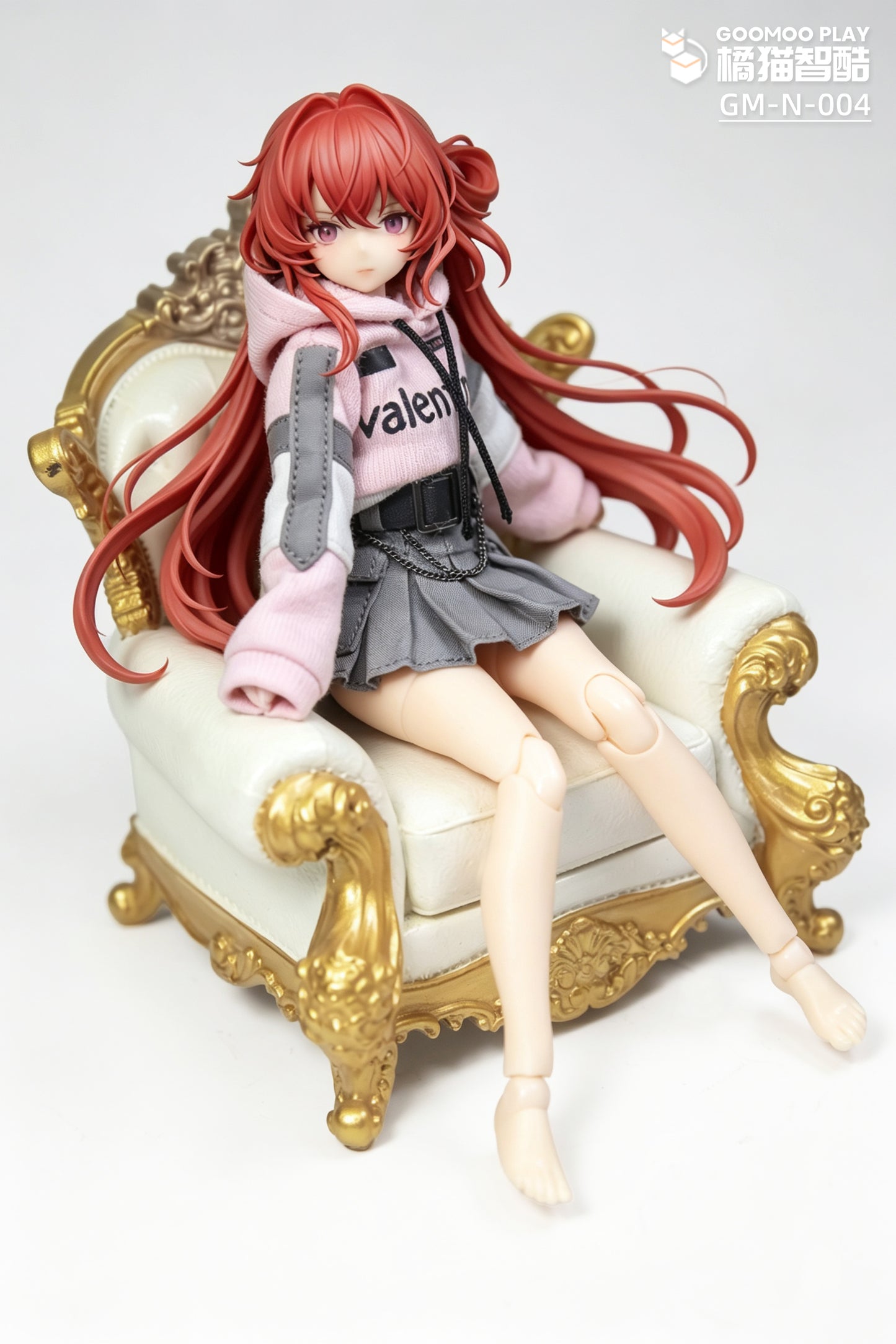 GOOMOO GM-N-004 パーカー&スカートセット 1/12スケール可動フィギュア用着せ替え服【予約商品】