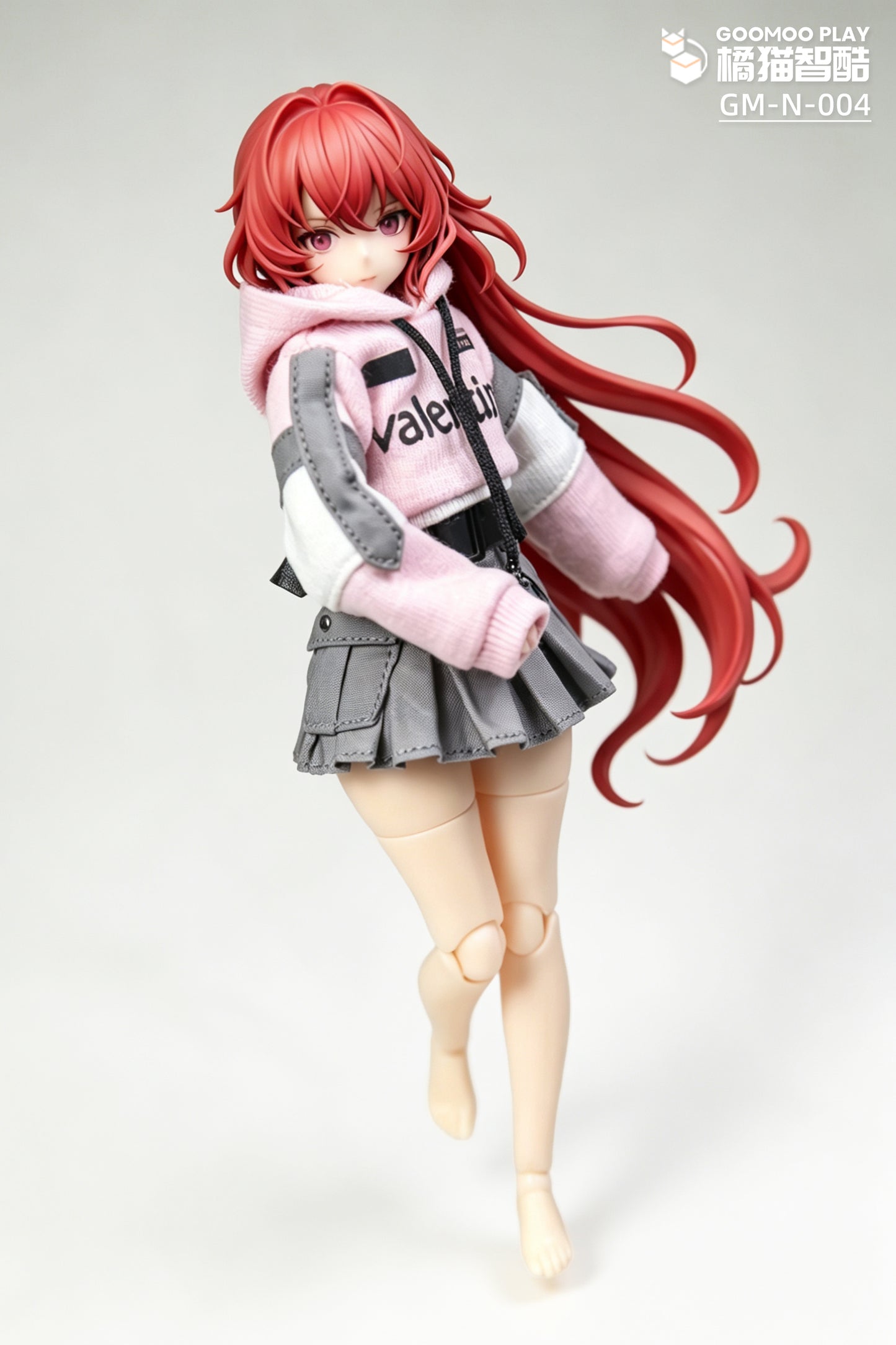 GOOMOO GM-N-004 パーカー&スカートセット 1/12スケール可動フィギュア用着せ替え服【予約商品】
