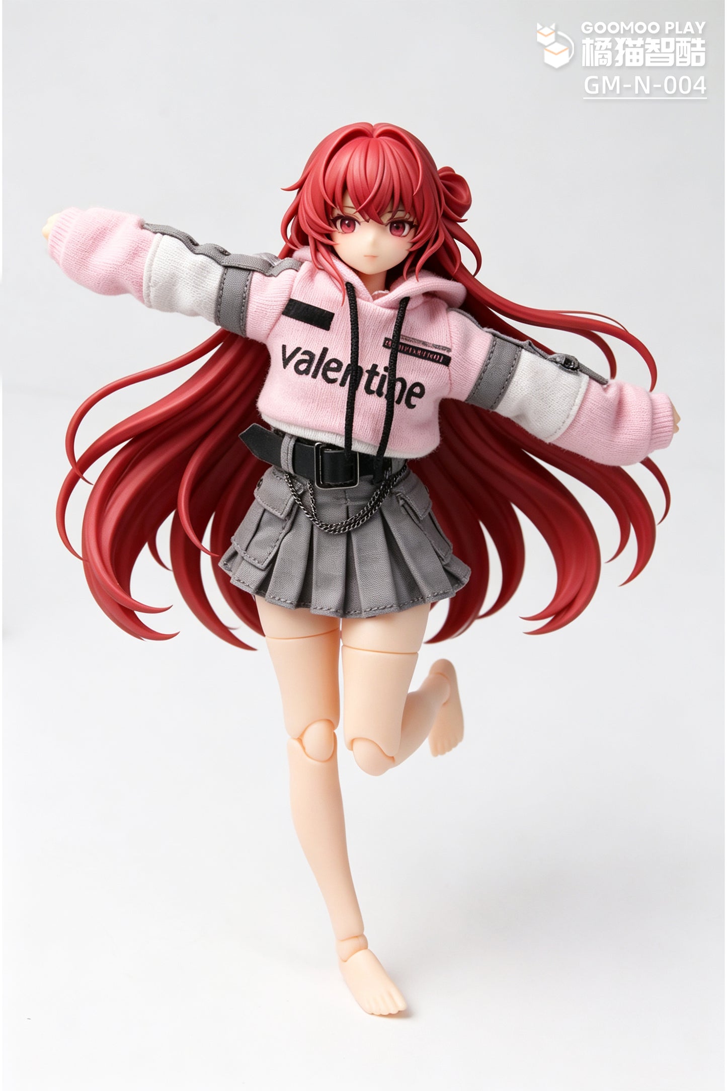 GOOMOO GM-N-004 パーカー&スカートセット 1/12スケール可動フィギュア用着せ替え服【予約商品】