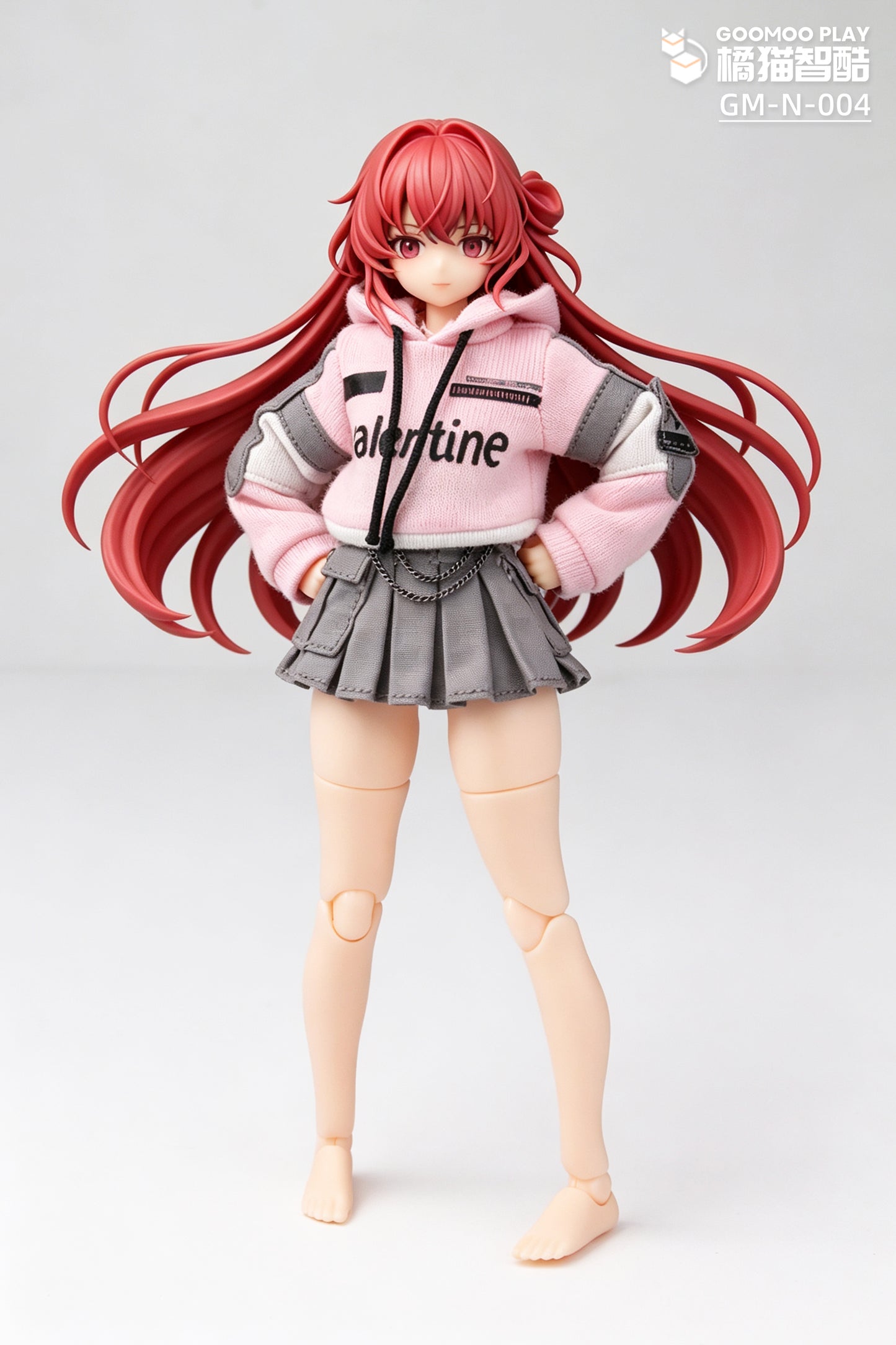 GOOMOO GM-N-004 パーカー&スカートセット 1/12スケール可動フィギュア用着せ替え服【予約商品】