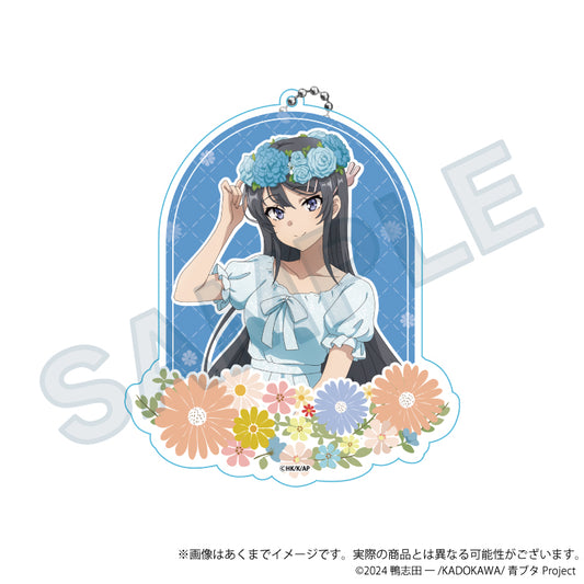 青春ブタ野郎シリーズ ビッグアクリルキーホルダー 花冠Ver. 桜島麻衣【予約商品】