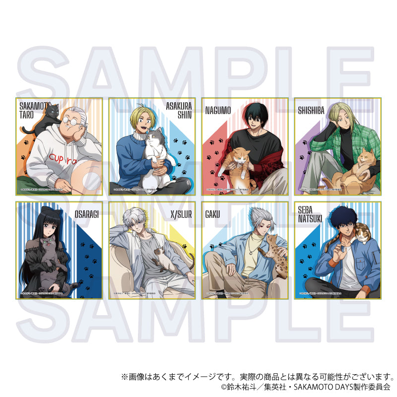 【Box/8】SAKAMOTO DAYS トレーディングミニ色紙 猫と戯れVer.【予約商品】