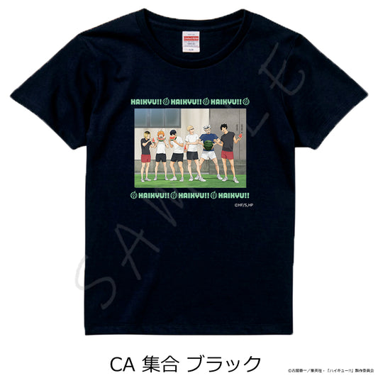 ハイキュー!! 第13弾 Tシャツ CA 集合 ブラック XLサイズ【予約商品】