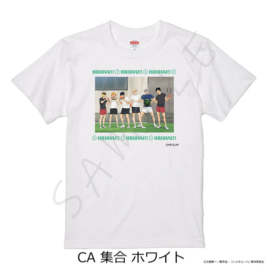 ハイキュー!! 第13弾 Tシャツ CA 集合 ホワイト XLサイズ【予約商品】