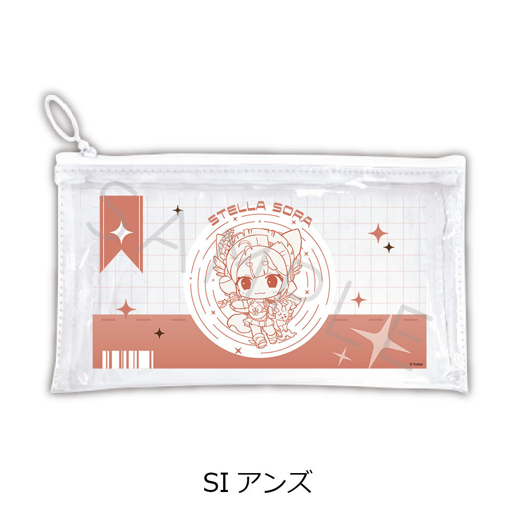 ステラソラ 第2弾 フラットクリアポーチ SI アンズ【予約商品】