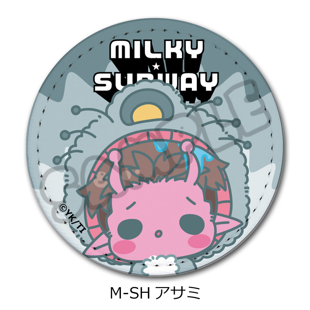 銀河特急 ミルキー☆サブウェイ レザーバッジ(丸形)(mochocho第2弾) M-SH アサミ【予約商品】