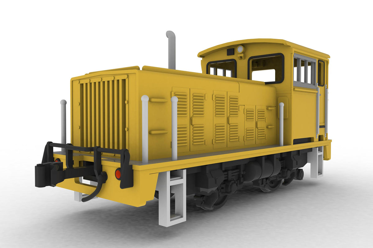 1/80スケール プラスチックキット 小型機関車(L型ライトイエロー)【予約商品】