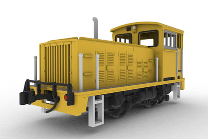 1/80スケール プラスチックキット 小型機関車(L型ライトイエロー)【予約商品】