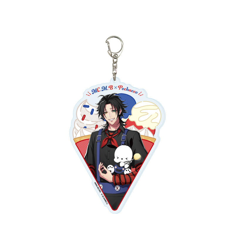 デカアクリルキーホルダー ヒプノシスマイク SANRIO NAKAYOKU EDIT 02 山田二郎×ポチャッコ(コラボイラスト)【予約商品】