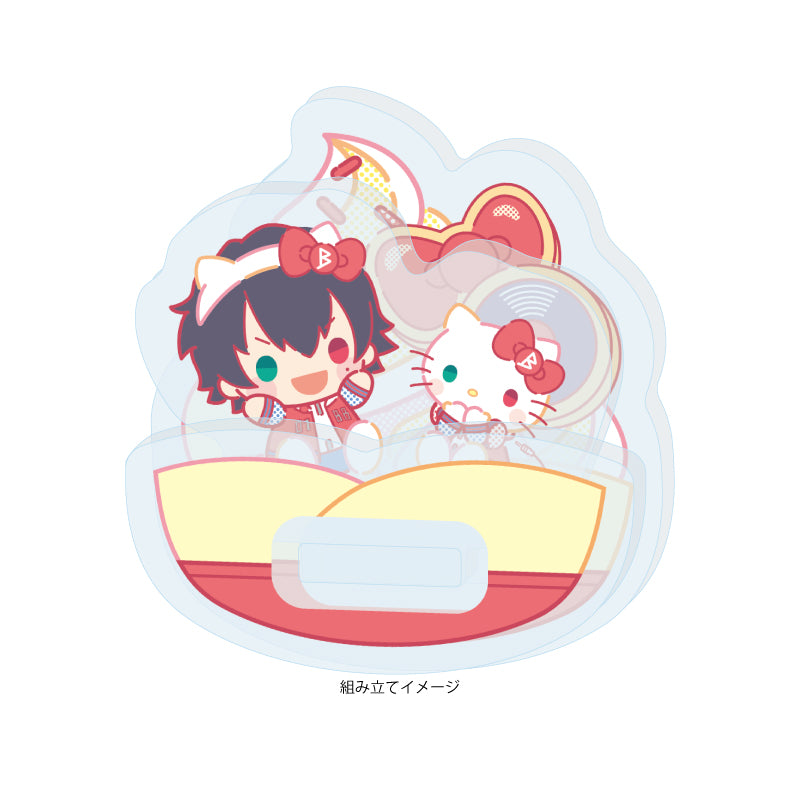 ゆらゆらアクリルスタンド ヒプノシスマイク SANRIO NAKAYOKU EDIT 01 山田一郎×ハローキティ(コラボイラスト)【予約商品】