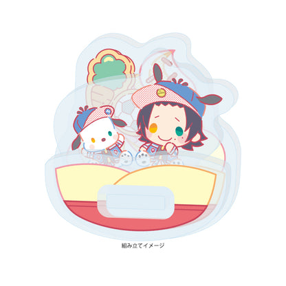 ゆらゆらアクリルスタンド ヒプノシスマイク SANRIO NAKAYOKU EDIT 02 山田二郎×ポチャッコ(コラボイラスト)【予約商品】