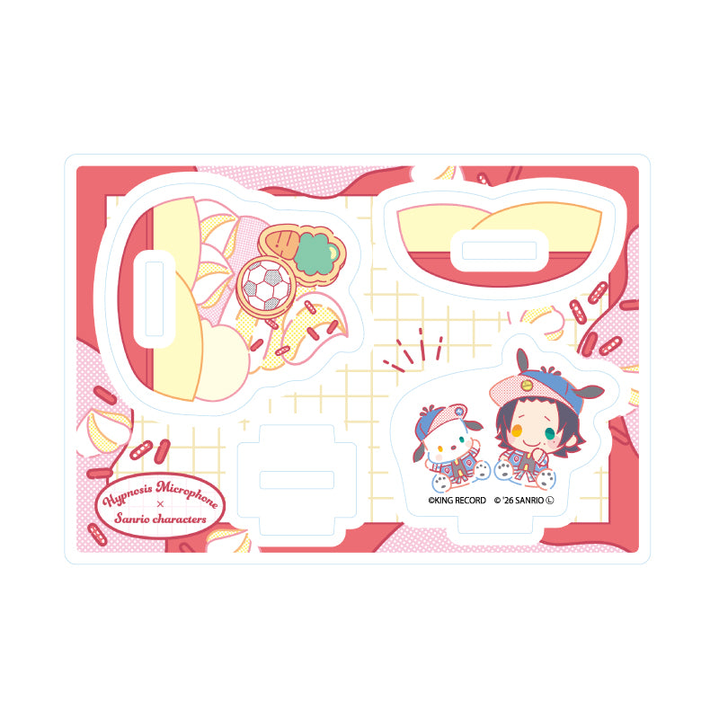 ゆらゆらアクリルスタンド ヒプノシスマイク SANRIO NAKAYOKU EDIT 02 山田二郎×ポチャッコ(コラボイラスト)【予約商品】