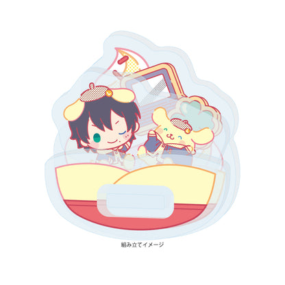 ゆらゆらアクリルスタンド ヒプノシスマイク SANRIO NAKAYOKU EDIT 03 山田三郎×ポムポムプリン(コラボイラスト)【予約商品】