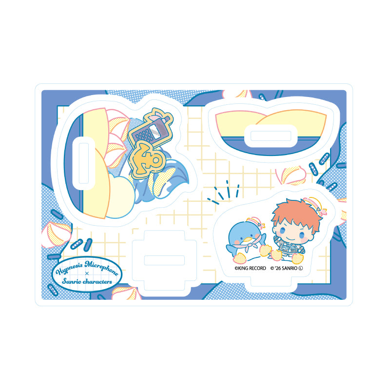 ゆらゆらアクリルスタンド ヒプノシスマイク SANRIO NAKAYOKU EDIT 06 毒島メイソン理鶯×タキシードサム(コラボイラスト)【予約商品】
