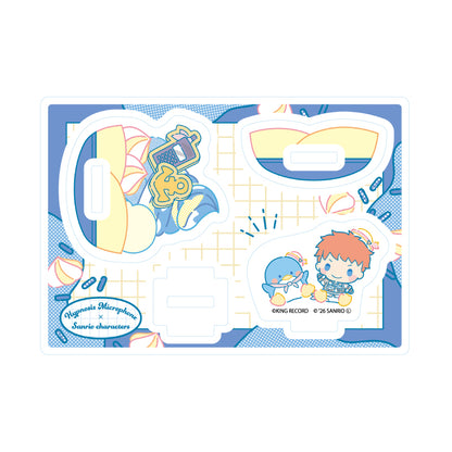 ゆらゆらアクリルスタンド ヒプノシスマイク SANRIO NAKAYOKU EDIT 06 毒島メイソン理鶯×タキシードサム(コラボイラスト)【予約商品】