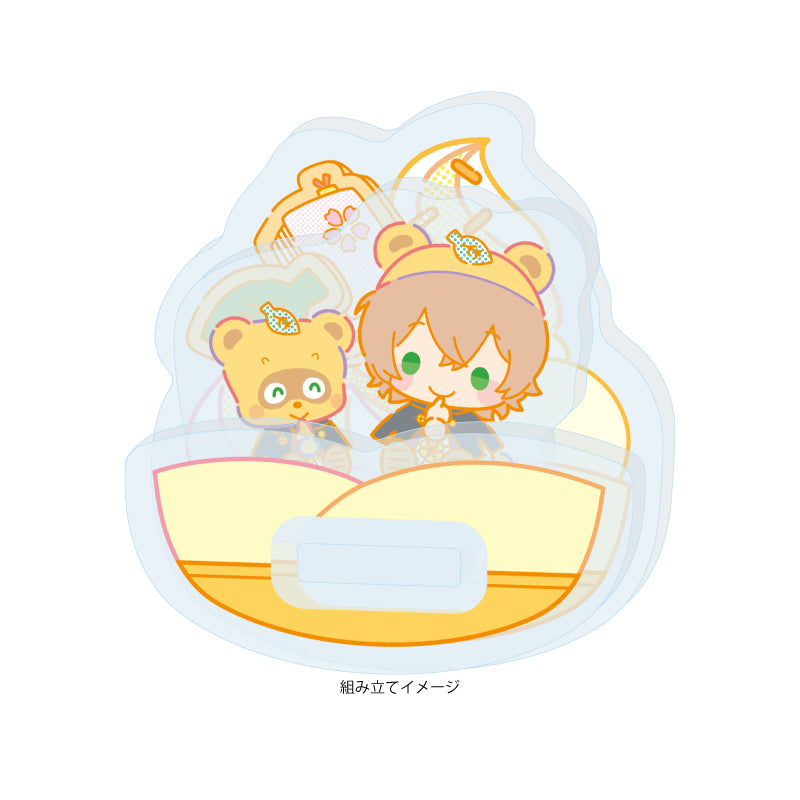 ゆらゆらアクリルスタンド ヒプノシスマイク SANRIO NAKAYOKU EDIT 08 夢野幻太郎×ぽこぽん日記(コラボイラスト)【予約商品】