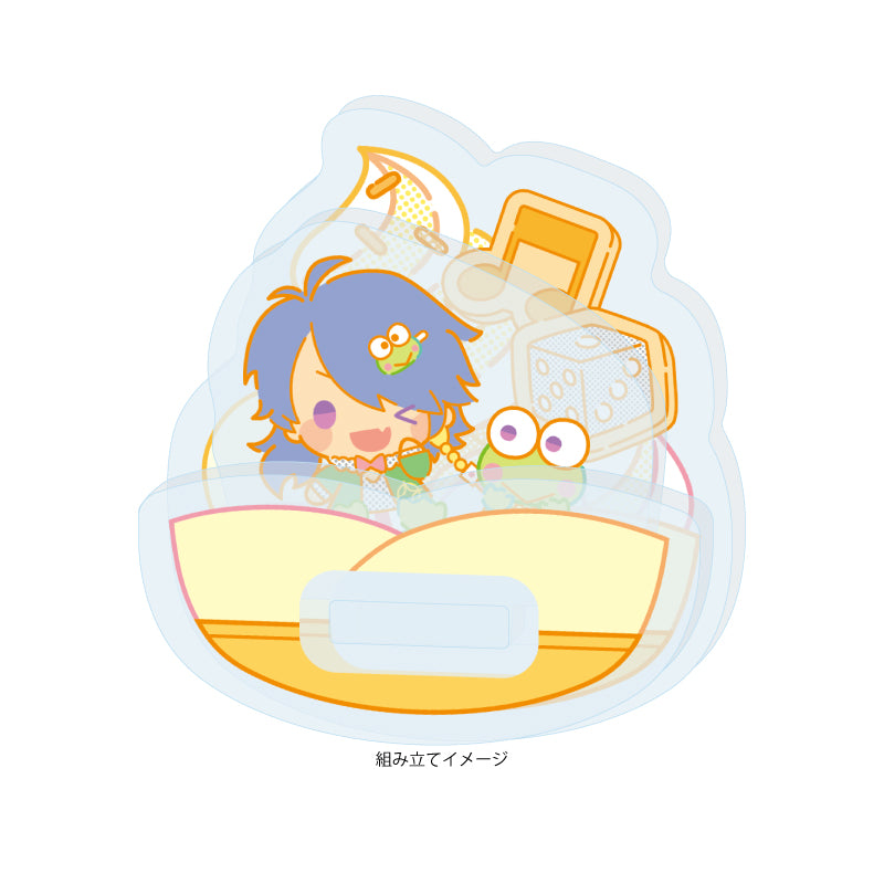 ゆらゆらアクリルスタンド ヒプノシスマイク SANRIO NAKAYOKU EDIT 09 有栖川帝統×けろけろけろっぴ(コラボイラスト)【予約商品】