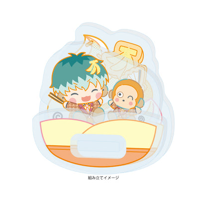 ゆらゆらアクリルスタンド ヒプノシスマイク SANRIO NAKAYOKU EDIT 13 白膠木簓×おさるのもんきち(コラボイラスト)【予約商品】