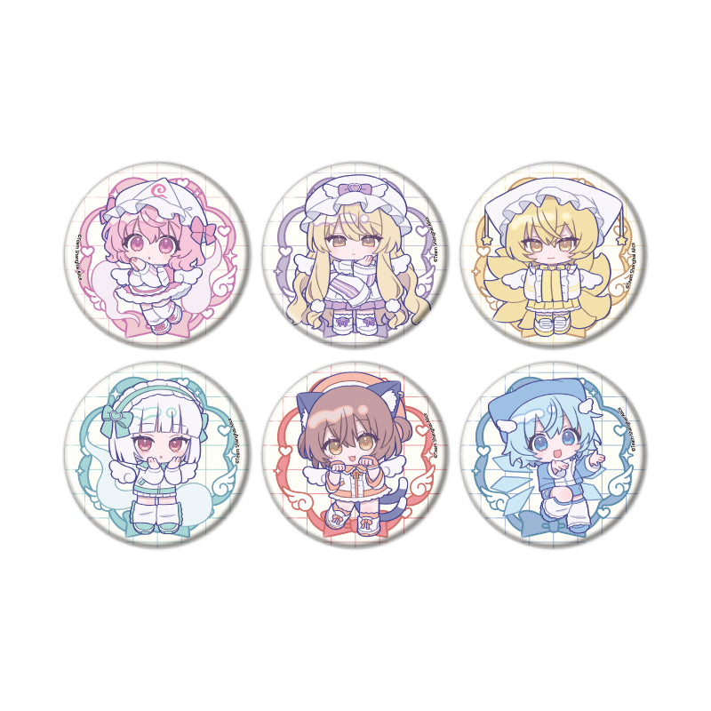 【Box/6】缶バッジ 東方Project 14 天使界隈Ver.(ミニキャライラスト)【予約商品】