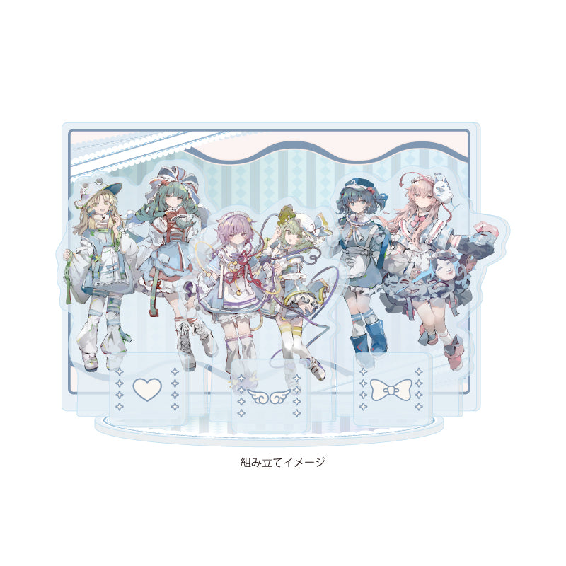 アクリルジオラマ 東方Project 08 集合デザイン 天使界隈Ver.(描き起こしイラスト)【予約商品】