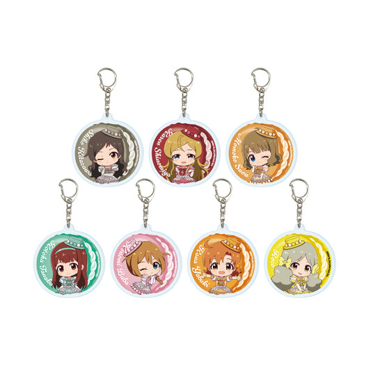 【Box/7】アクリルキーホルダー アイドルマスター ミリオンライブ! 09 マカロンドレスVer.(ミニキャライラスト)【予約商品】