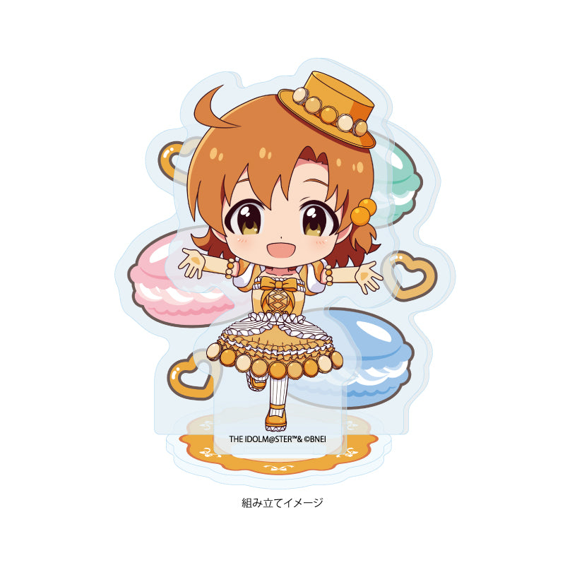 アクリルスタンドプレート アイドルマスター ミリオンライブ! 51 矢吹可奈 マカロンドレスVer.(ミニキャライラスト)【予約商品】