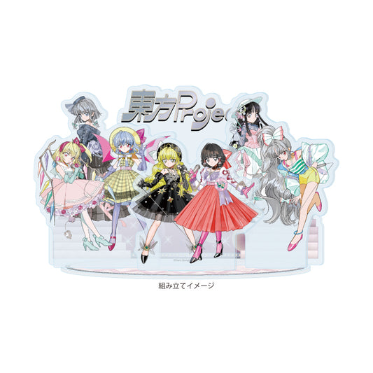 アクリルジオラマ 東方Project 09 集合デザイン レトロアイドルVer.(描き起こしイラスト)【予約商品】