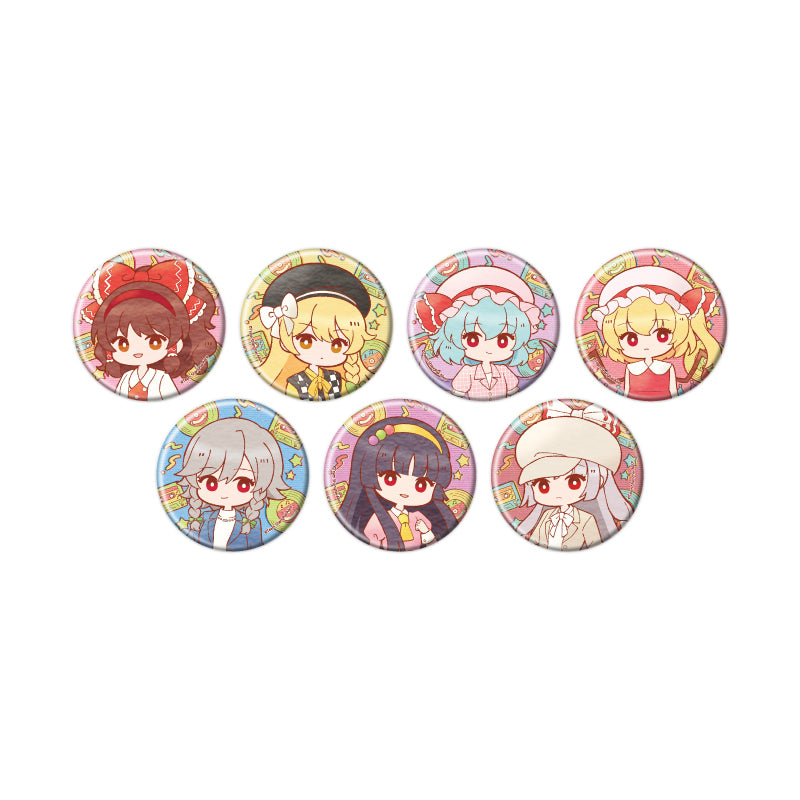 【Box/7】缶バッジ 東方Project 20 レトロVer.(レトロアートイラスト)【予約商品】