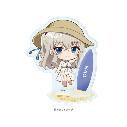 アクリルスタンドプレート Angel Beats!&Charlotte 07 友利奈緒(ミニキャライラスト)【予約商品】