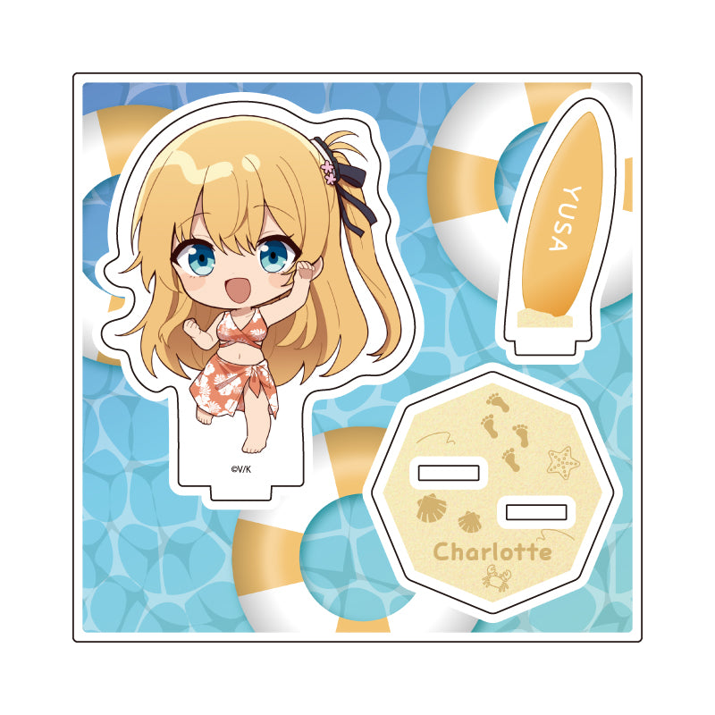アクリルスタンドプレート Angel Beats!&Charlotte 09 西森柚咲(ミニキャライラスト)【予約商品】