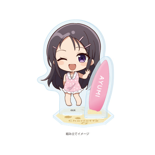 アクリルスタンドプレート Angel Beats!&Charlotte 10 乙坂歩未(ミニキャライラスト)【予約商品】